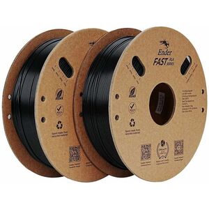 Νήμα Ender Fast PLA, 2kg (2x1kg), 1.75mm, μαύρο-μαύρο (3301010399)