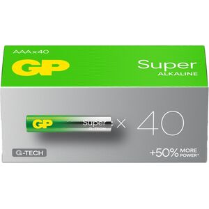 1x40 GP Super Αλκαλικές 1,5V AAA Micro