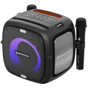 C-TECH ηχείο Impressio Qubis, Party, 80W, 2x Μικρόφωνο