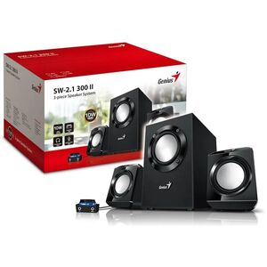 Genius ηχείο SW-2.1 300 ver.II, 2.1, 10W, μαύρο