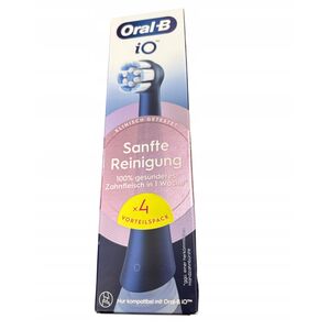 Oral-B iO Ανταλλακτικές Κεφαλές Βουρτσών Απαλός Καθαρισμός BLACK 4er