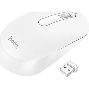 Podkładka Hoco HOCO mysz komputerowa bezprzewodowa 2,4G 1200 dpi GM14 biała