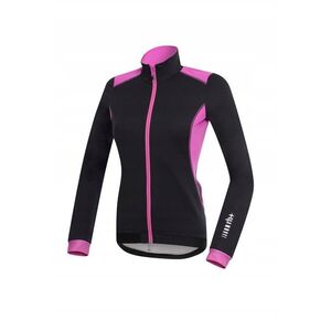 Γυναικείο ποδηλατικό μπουφάν RH+ Spirit W BLACK-DEEP PINK - L