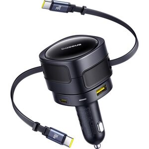 Baseus PD car charger 2x USB port 90W black 6932172682606