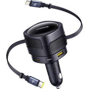 Baseus PD car charger 1x USB-C + USB-A port 90W black 6932172682583