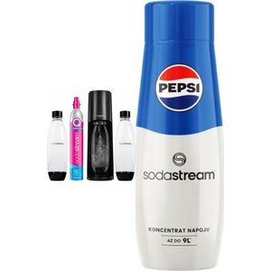 Saturator Sodastream Terra + 2 butelki + gaz Czarny + syrop Pepsi