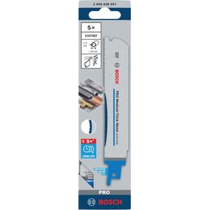 BOSCH BRZESZCZOT DO PIŁY SZABLASTEJ PRO MEDIUM-THICK METAL PRECISE S937BEF 1,1 x 25 x 150mm /5szt.