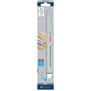 BOSCH BRZESZCZOT DO PIŁY SZABLASTEJ PRO MULTI MATERIAL DEMOLITION S1110VF 1,6 x 22 x 225mm /2szt.