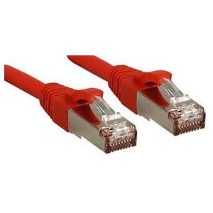 Καλώδιο Patch Lindy Cat6 SSTP / S/FTP PIMF κόκκινο 0.30m (45620)