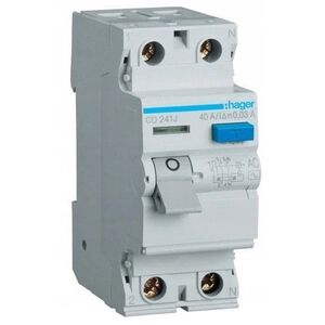 Διακόπτης διαρροής Polot Hager 2P 40A 0,03A τύπου AC CDC240J