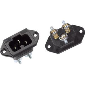 Bachmann Urządzenie grzewcze BACHMANN wbudowana wtyczka IEC320 C15A, C16A z zaciskami śrubowymi, czarna