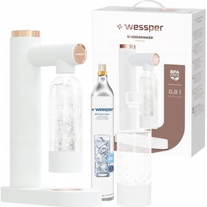 Saturator wody Wessper AQUAFRIZZ + butla Co2 BIAŁY (WES082-WH K)