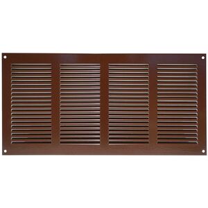 Μεταλλική γρίλια εξαερισμού MR4020B, 400 x 200 mm, καφέ.