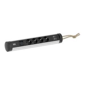 Kabel zasilający Bachmann BACHMANN CYCLE Loop 4xCEE7/3 1xswitch 1xUSB A/C 22W 2.5m CEE7/7