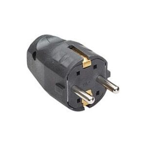 Bachmann Wtyczka montażowa BACHMANN czarna, do przewodu zasilającego H03VV-F3G0.75-1.0-1.5mm, czarna