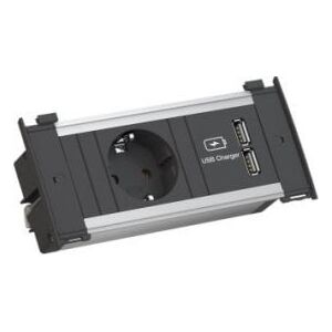 Bachmann BACHMANN KAPSA X-Small 1x gniazdo z uziemieniem 1x ładowarka USB, złącze GST18