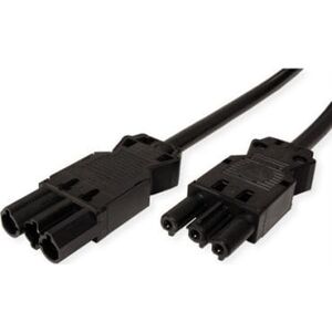 Kabel zasilający Bachmann Przedłużacz BACHMANN GST18-3 męski/żeński, bezhalogenowy, czarny, 2 m