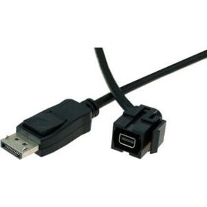 Adapter AV Bachmann BACHMANN Keystone Mini Displayport/Displayport, zwart
