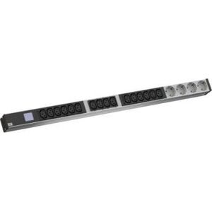 Bachmann BACHMANN BN0500 19 PDU 1HE 16xC13 4x styk uziemiony, pomiar mocy, złącze CEE 16A, niebieski