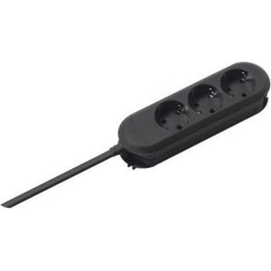 Bachmann Listwa zasilająca BACHMANN SMART 3x gniazdo z uziemieniem, czarna, 1,5 m
