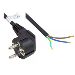 Alcasa P0185-S050 kabel zasilające Czarny 5 m Wtyczka zasilająca typu E+F