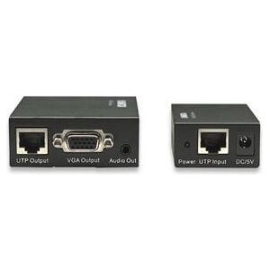 System przekazu sygnału AV Manhattan Extender VGA Cat5/5e/6 z audio do 300 m (177344)