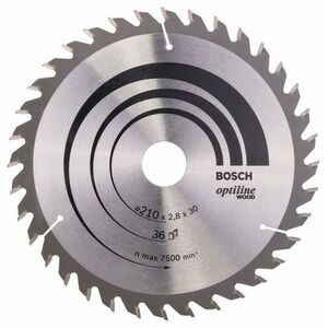 Bosch Tarcza pilarska Optiline Wood 210 x 30mm 36z (2608640622)
