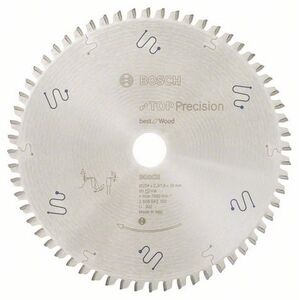 Bosch Tarcza pilarska Top Precision Best for Wood 254 x 30mm 60 zębów (2608642102)