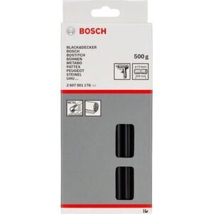 Wkłady klejowe Bosch 11 mm x 200 mm czarne 25 szt. 0.5 kg 2607001178
