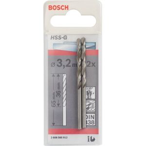 Wiertło Bosch HSS walcowe 3,2mm  (2.608.585.912)