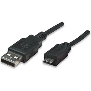 Kabel USB Manhattan USB-A - microUSB 3 m Czarny (325684)