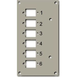 EFB EFB 53705.3v2b EFB Panel przedni do przełącznicy na szynę DIN EFB 53705.1v3, 6x SC Simp/LC Dupl