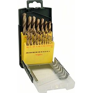 Wiertło Bosch Bosch HSS-TiN metal drill set, 19 items (green)