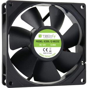 Wentylator Techly 80x80x25 12V (ICOOL-12-8025Z)