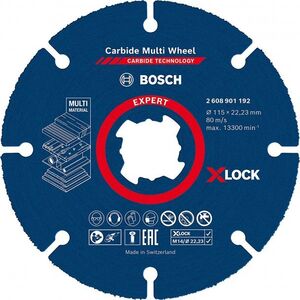 Bosch Bosch EXPERT X-LOCK Δίσκος κοπής καρβιδίου MultiWheel, O 115mm (για μικρούς γωνιακούς τροχούς)