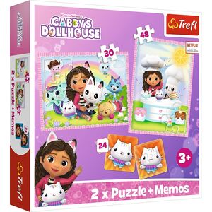 Trefl Puzzle 2w1 memos Gabi z kocim przyjacielem Gabbys Dollhouse