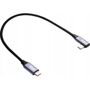 Kabel USB Akyga Kabel kątowy USB type C / USB type C 30cm AK-USB-53 60W oplot
