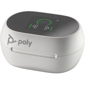 Poly Voyager Free 60+ UC White Touchscreen Charge Case for BT700 USB-C Adapter