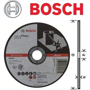 Bosch Bosch cutting discs Expert for Inox, 150x1.6mm