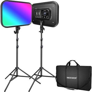 Zestaw studyjny Neewer Zestaw studyjny Neewer RGB168 RGB LED, dwie lampy 60W 2500-8500K + statywy