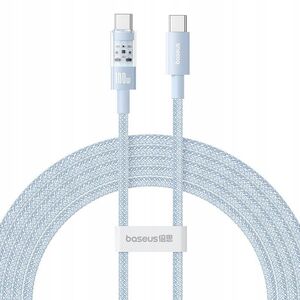 Kabel Baseus Gem Typ C-Typ C 100W 2m (niebieski)