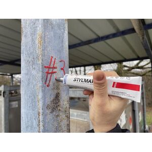 Paint tube, 6 mm, red
