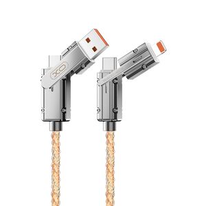 XO cabel NB276 4w1 USB-C - Lightning + USB - USB-C 60W 1,0m szary 6920680857784