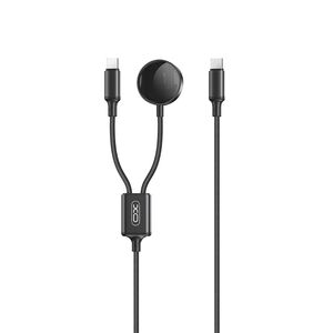 XO wireless inductive charger CX030 black for Apple Watch with cable USB-C -USB-C 6920680860241