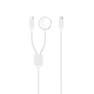 XO wireless inductive charger CX030 white for Apple Watch with cable USB-C -USB-C 6920680860258