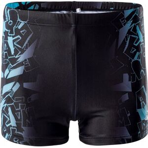 AquaWave KĄPIELÓWKI ATOS JR BLACK SCUBA BLUE LOGO PRINT 158