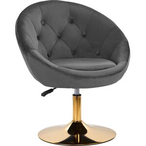 Activeshop 4Rico fotel obrotowy QS-BL12G aksamit szary
