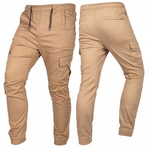 Spodnie robocze OUTDOOR, typu jogger, beżowe, rozmiar XXXL