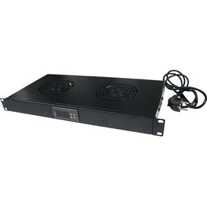 LogiLink Rack acc Logilink Fan unit with thermostat black