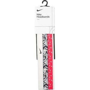 Opaski na włosy Nike Headbands 3 szt. biała, czarna, różowa N0002560114OS